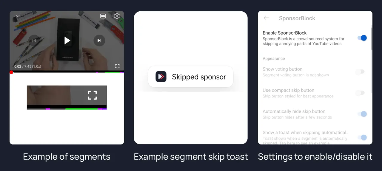 SponsorBlock skips the sponsor read