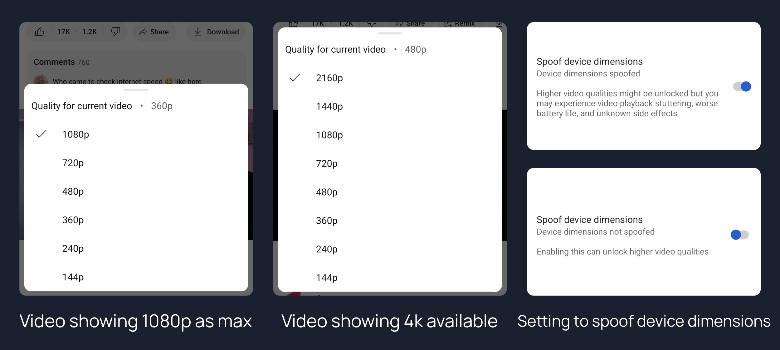 Device spoofing