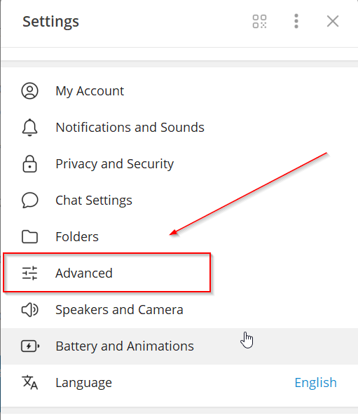 Advanced Settings