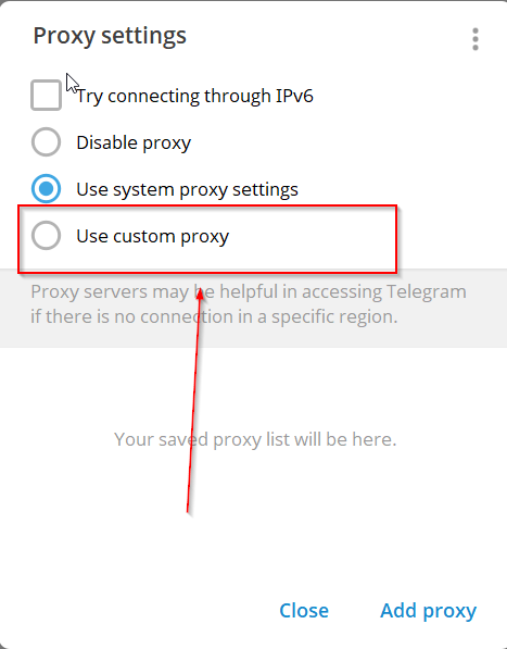 Use Custom Proxy