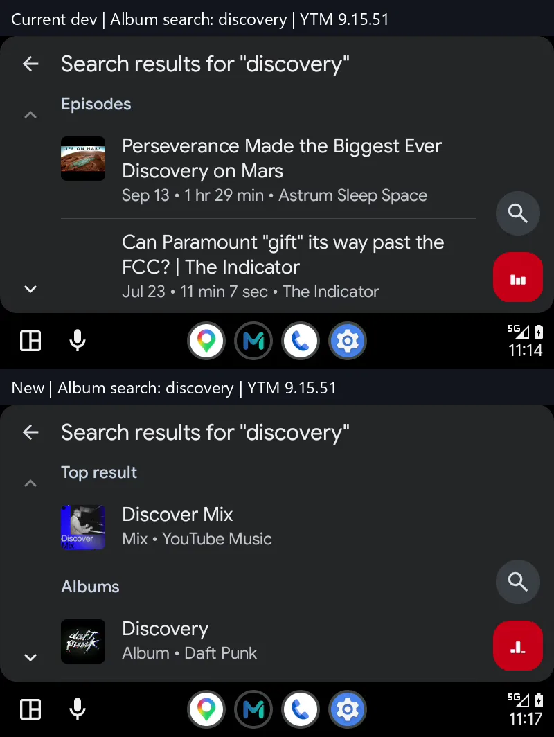 YouTube Music Android Auto Gets Home, Library and Search in ReVanced and Morphe